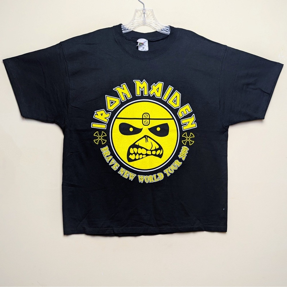 Vintage Iron Maiden 2000 Brave New World Tour Parking Lot Shirt DS Size XL